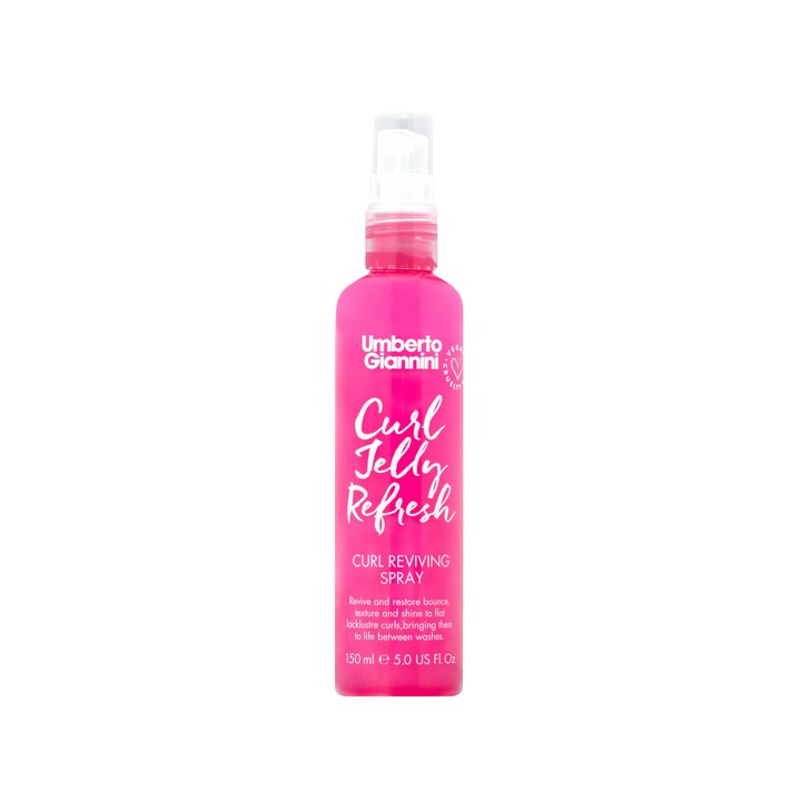 Spray revitalizant Curl Jelly Refresh, Umberto Giannini, pentru bucle, ulei de ricin si lavanda, 200ml
