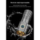 Lanterna puternica profesionala, 2000 lumeni, acumulator 18500 Li, 5 moduri, din aluminiu, Ultra-Bright, profesionala, Rezistenta la apa, Baterie reincarcabila inclusa, Incarcare TYPE-C, Cu clema pentru spate, Gri pistol