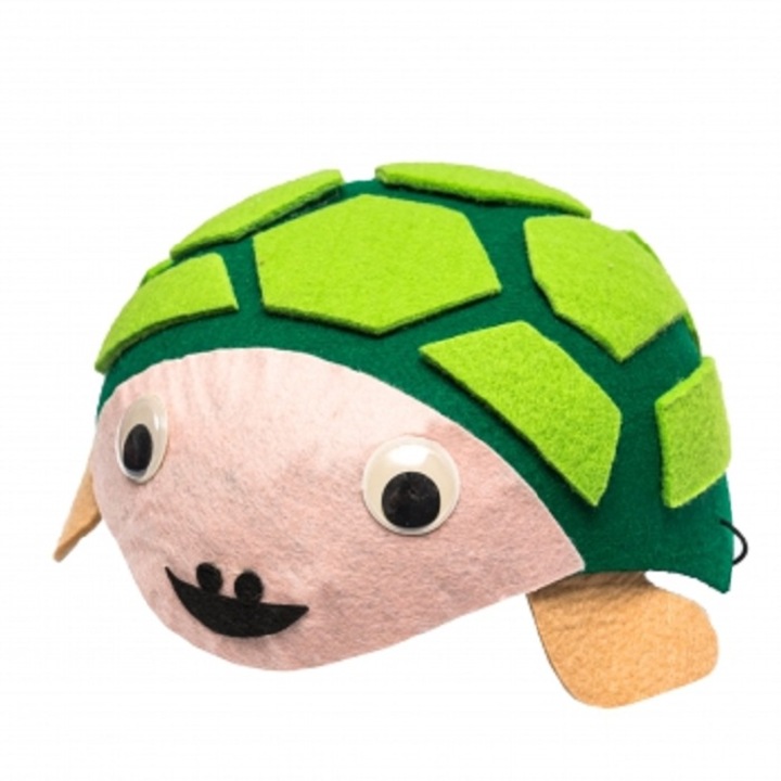 Palarie model broasca testoasa, verde, marime universala