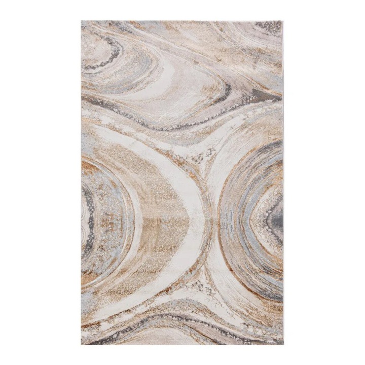 Covor Modern EFES, Culoare Crem/Cupru, 125x200 CM, Cod: HE783