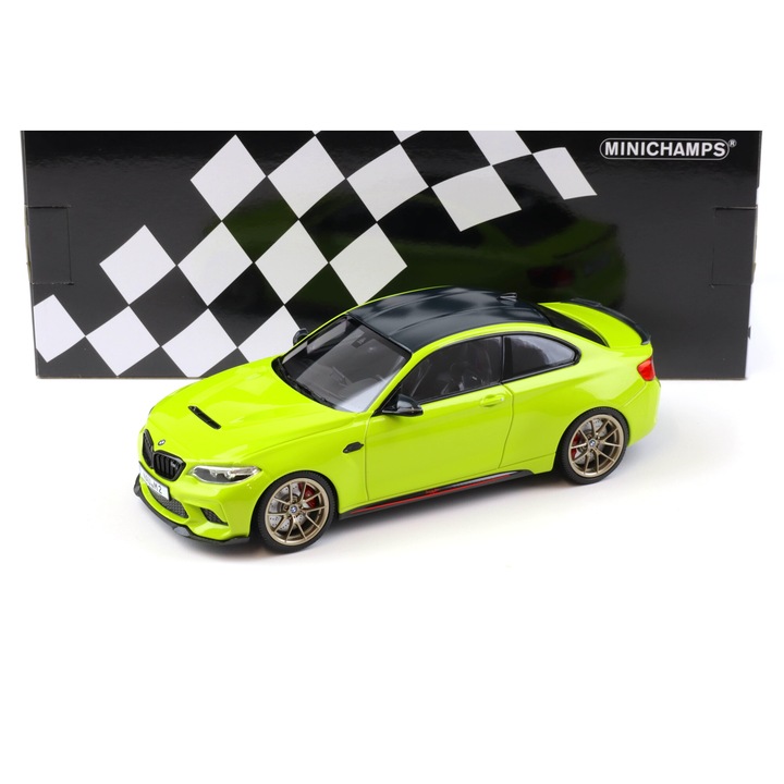 Macheta Bmw M2 CS 2020 verde - 1/18 Minichamps