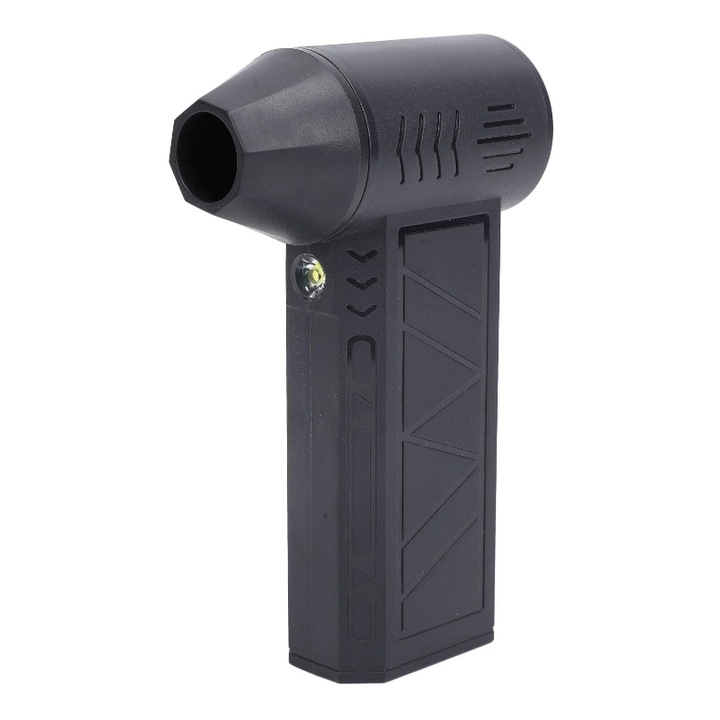 Hordozható légfúvó, Violent, ZY7400, akkumulátorjelző, turbóventilátor, 130000 RPM, 4 teljesítményszint, 5000 mAh akkumulátor, fekete