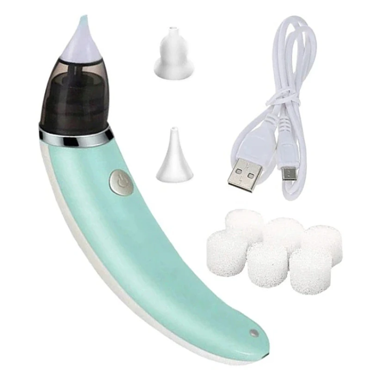 Aspirator nazal bebelusi, electric, 5 viteze, 2 capete diferite si 6 filtre, putere 3500 mmHg MOAWAVE™