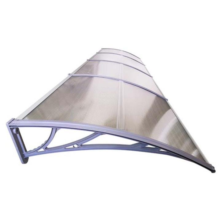 Copertina de usa, gri transparent, accesorii montaj inclus, MAPROFI, 400 x 150 cm