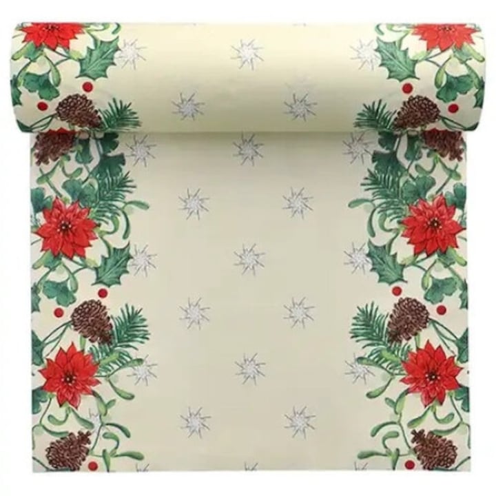 Fata de masa din hartie, festiva, pe rola, de unica folosinta 40 cm x 24 m