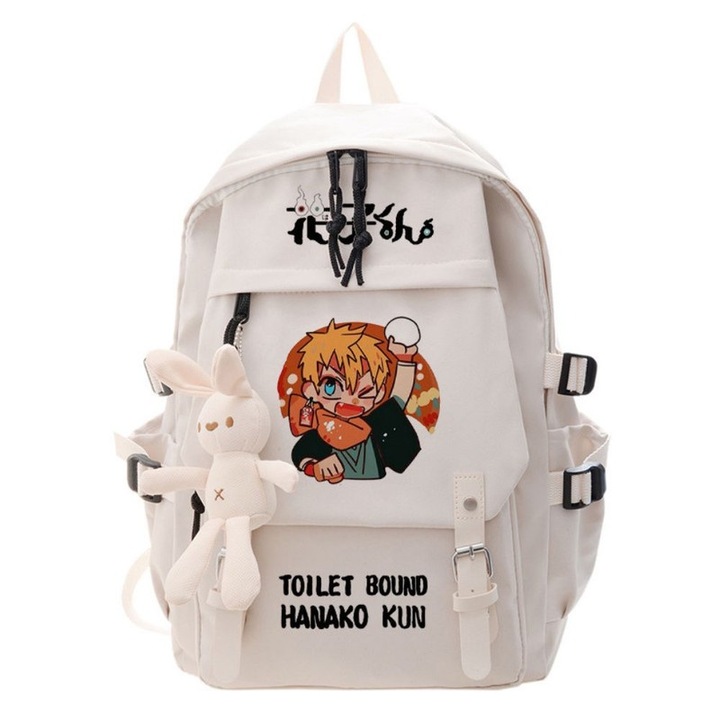 Rucsac JOOJER, nylon, 35-55L, 32x13x45cm, alb