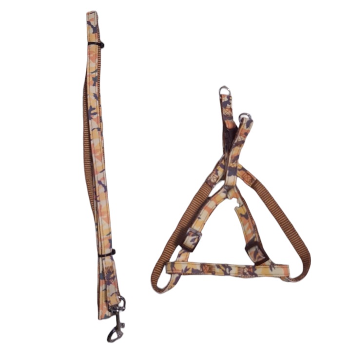 Ham Cu Lesa Reflectorizante, Vision XXI, Galben Cu Model Camuflaj, Ajustabil Pe Corp 15-30cm, lesa fixa 120cm