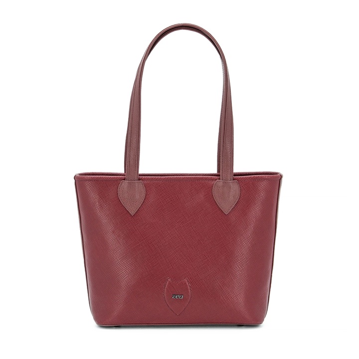 Geanta Dama, Zea, Casual, Shopper, Piele Naturala, 2 Manere 33x27x13dwqfxzg, Bordeaux, 33X27X13 cm