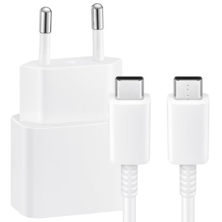 Incarcator Fast Charge 25W, USB Tip-C, Alb