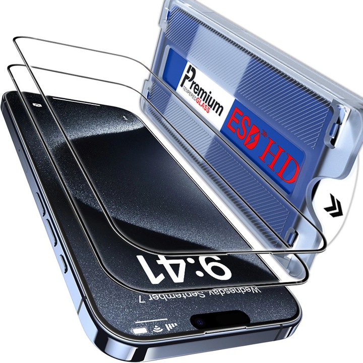 Защитно фолио за телефон, ESD, Secure glass, За iPhone 15
