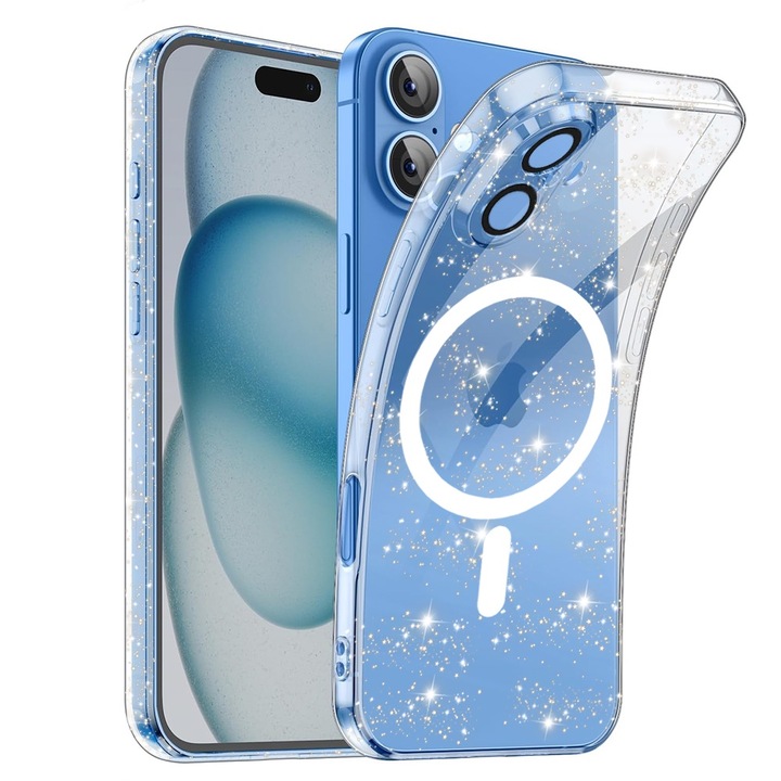 Кейс за iphone 16 - sparkleskin premium - прозрачен