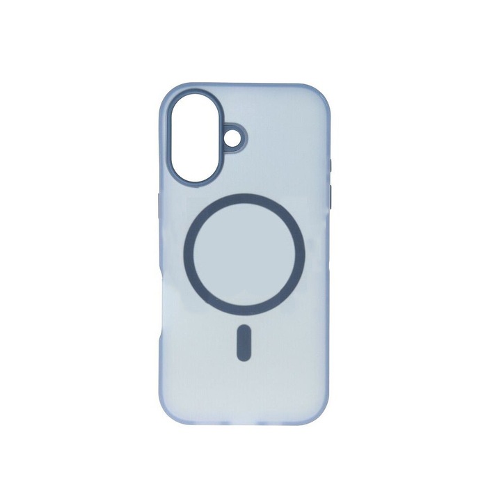 Husa Magnetra de tip MagSafe pentru Apple iPhone 16 Plus, Protectie Antisoc, Compatibila cu incarcare wireless de tip MagSafe, TPU Mat Premium, Design UltraSubtire, Durabila, Rezistenta la uzura, Albastru Inchis