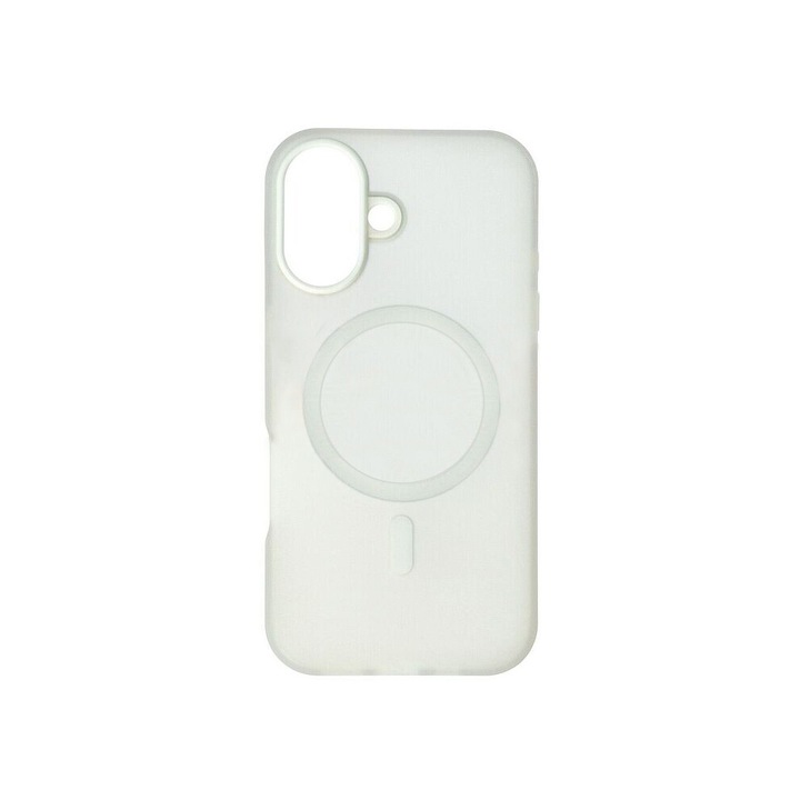 Husa Magnetra de tip MagSafe pentru Apple iPhone 16 Plus, Protectie Antisoc, Compatibila cu incarcare wireless de tip MagSafe, TPU Mat Premium, Design UltraSubtire, Durabila, Rezistenta la uzura, Transparent