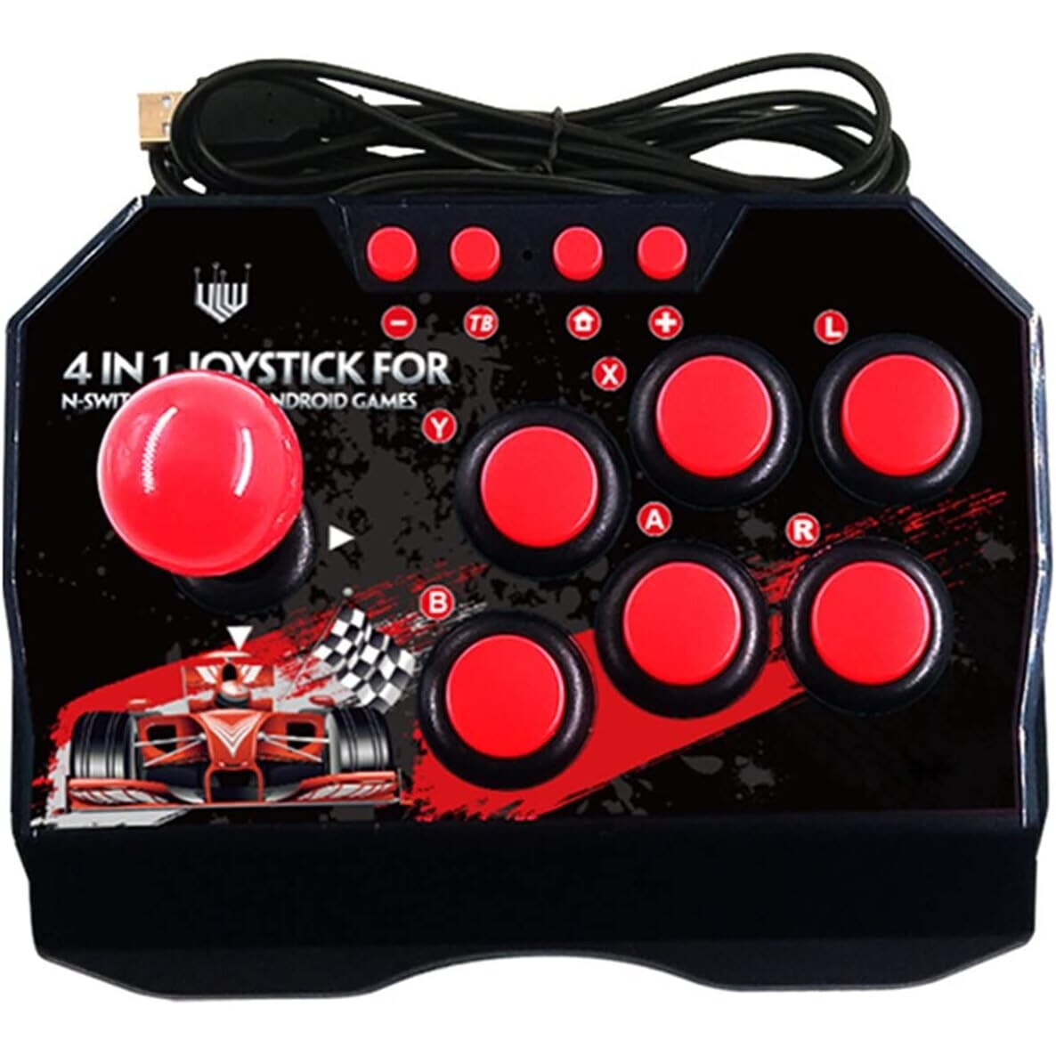 Consola arcade retro Joystick cu fir USB 4 in 1 Controler de lupta ...