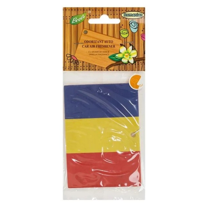 Nyland® Románia Flag autós légfrissítő vanília aromával