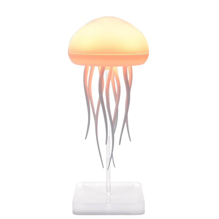 Innovium Medúza lámpa, hangvezérlés, többszínű LED, 16,6 cm, Smart Touch, hordozható lámpa