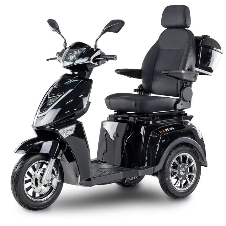 Scuter electric BILI BIKE SHINO G4, 1000W, 25 km/h, negru, 164x69x130cm