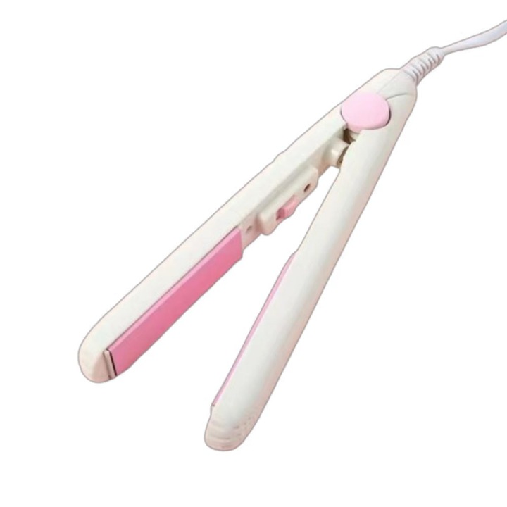 Placa de indreptat parul mini, utilizare duala, alb