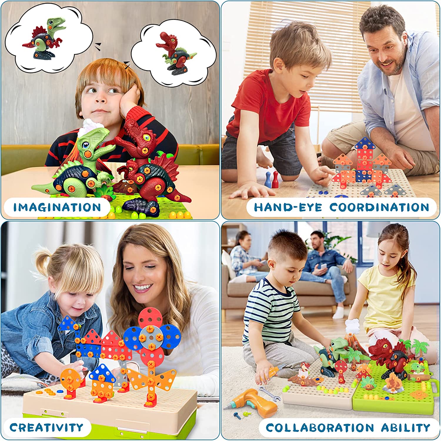 Jucarie educativa Montessori cu bormasina electrica, Simply Joy