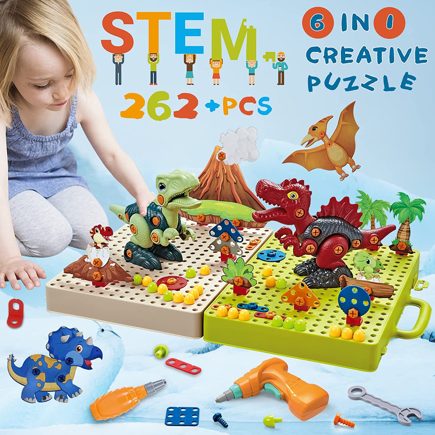 Jucarie educativa Montessori cu bormasina electrica, Simply Joy