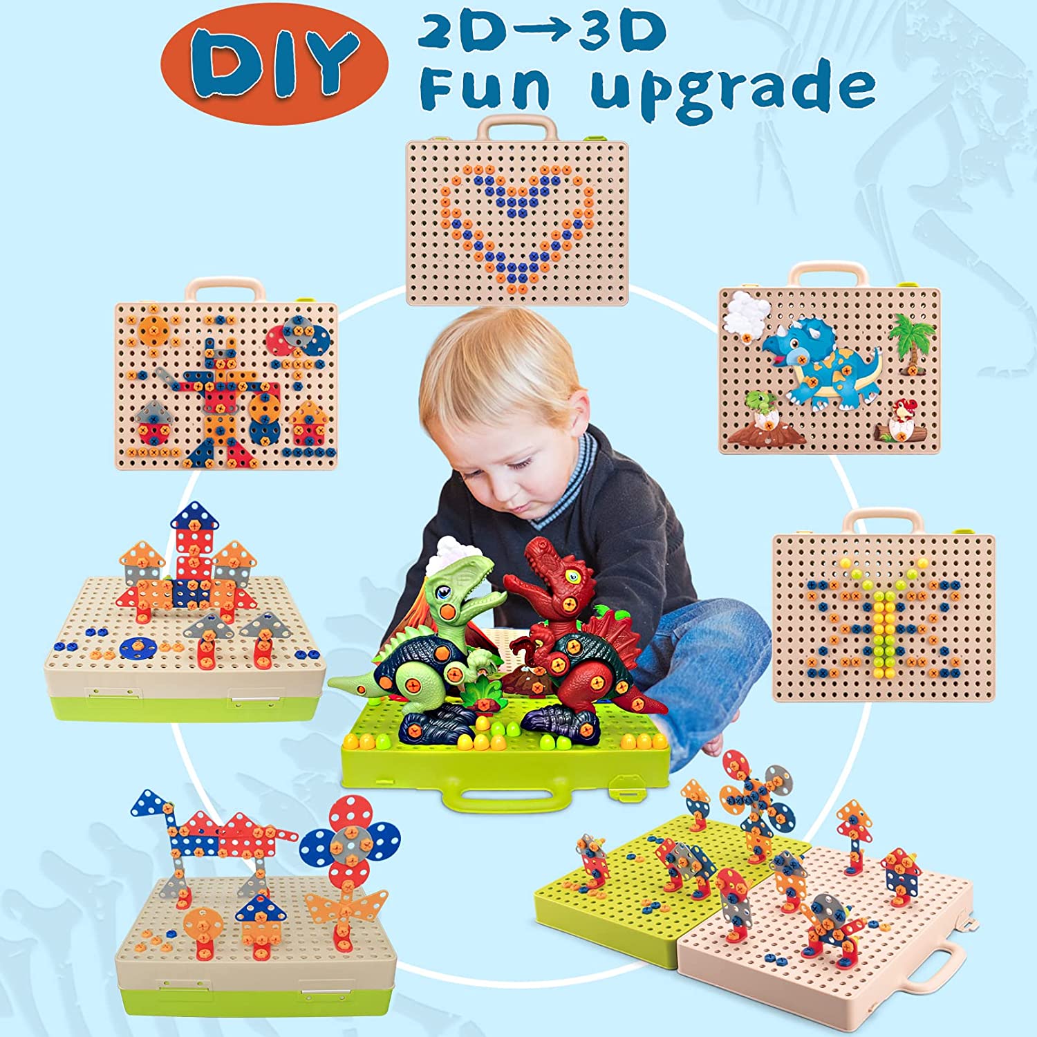 Jucarie educativa Montessori cu bormasina electrica, Simply Joy