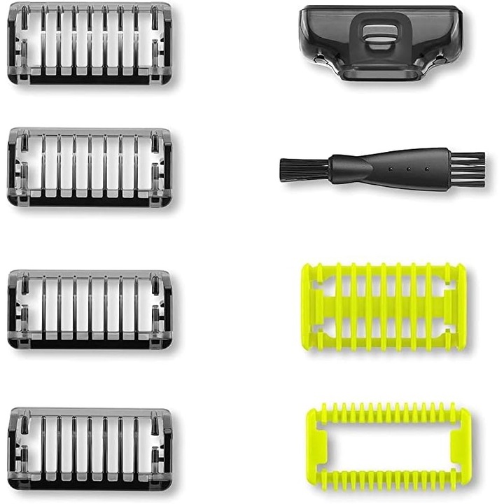Emelő Philips OneBlade borotvához, 1/2/3/5 mm méret, 8 darab, YQLAFT, fekete/sárga