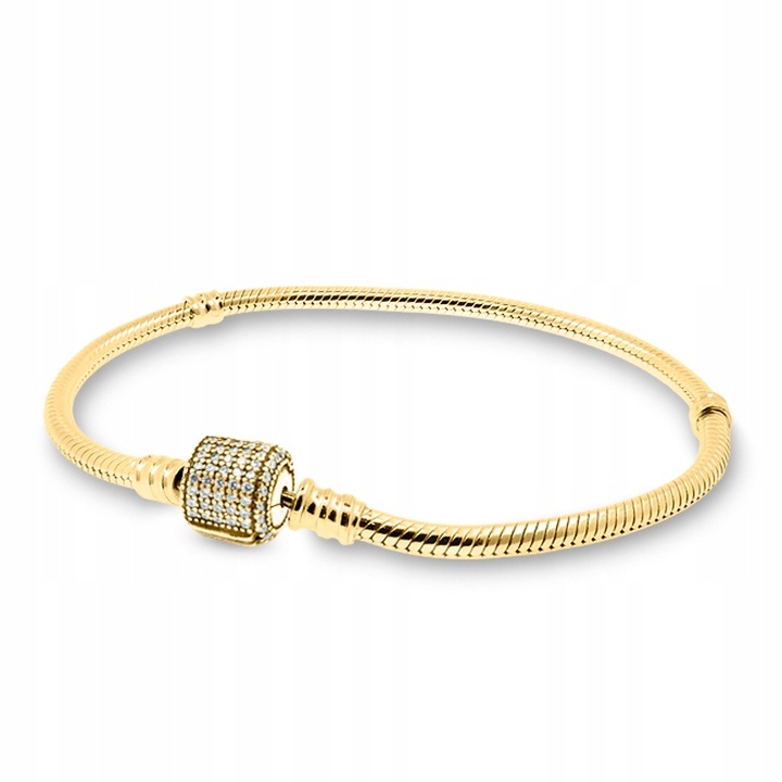 Bratara Dama, Larezo, Argint Veritabil 925, Lungime, Greutate 10 g, Antialergic, Lustruit Manual, Pentru Femei, Fara Nichel, Decorat Cu Cristale Zirconiu, Aspect Lucios, Set Cu Cutie Cadou Si Certificat De Calitate, Auriu, One-Size