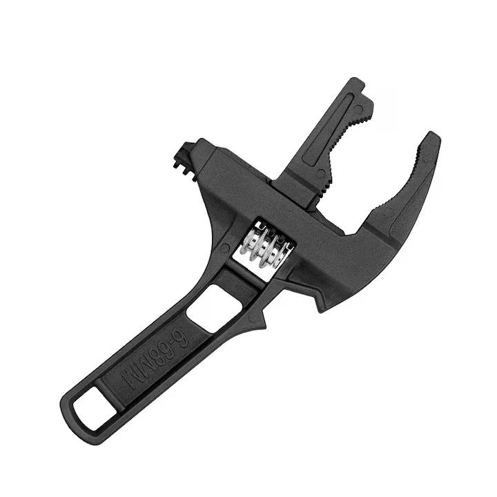 Többfunkciós fürdőszobai kulcs, 8-32mm, ergonomikus kialakítású, horganyzott acél, fekete