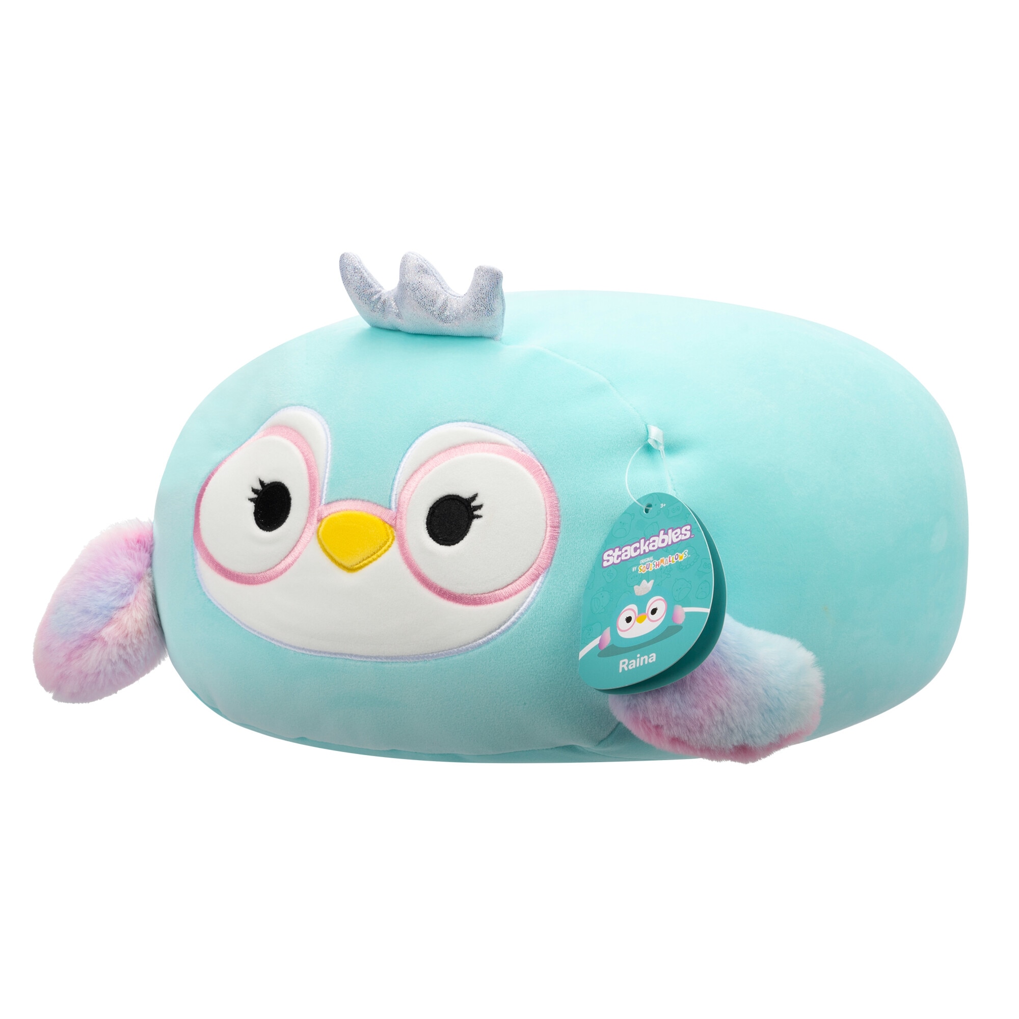 Jucarie de plus Squishmallows Squad 20 Stackables - Raina, 30 cm