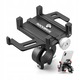 Suport Rockbros 699-BK din aluminiu, negru, pentru bicicleta, ajustabil 55x100mm, compatibil cu ghidon de 22x31.8mm