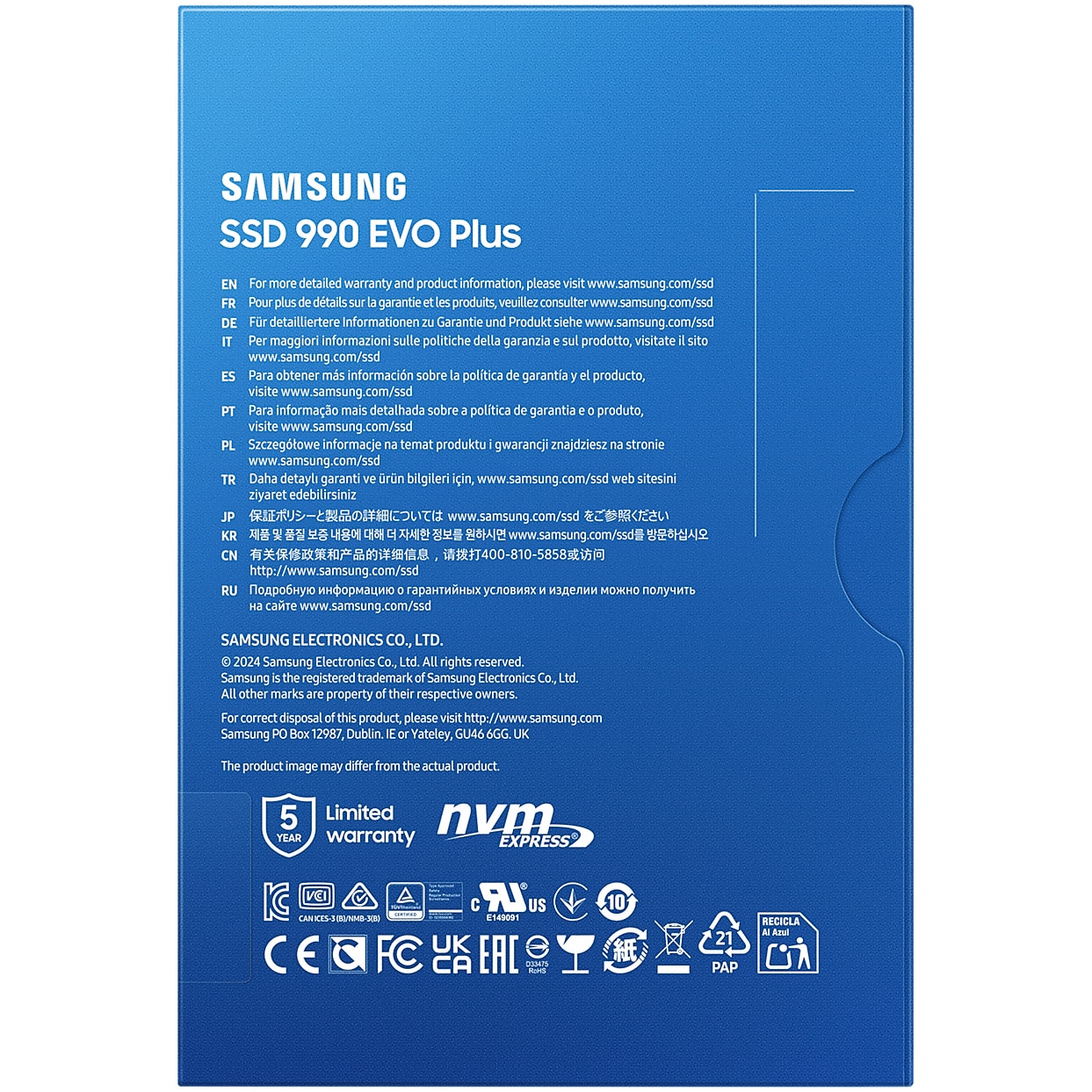 Solid-State Drive (SSD) Samsung 990 EVO Plus PCIe 4.0 NVMe M.2 4TB
