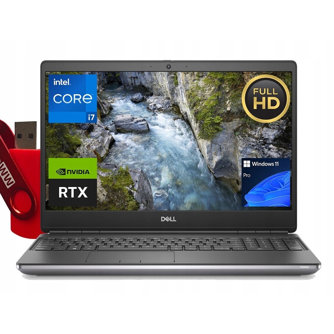Laptop Dell Precision 7560, Intel Core i9-11950H, 15.6
