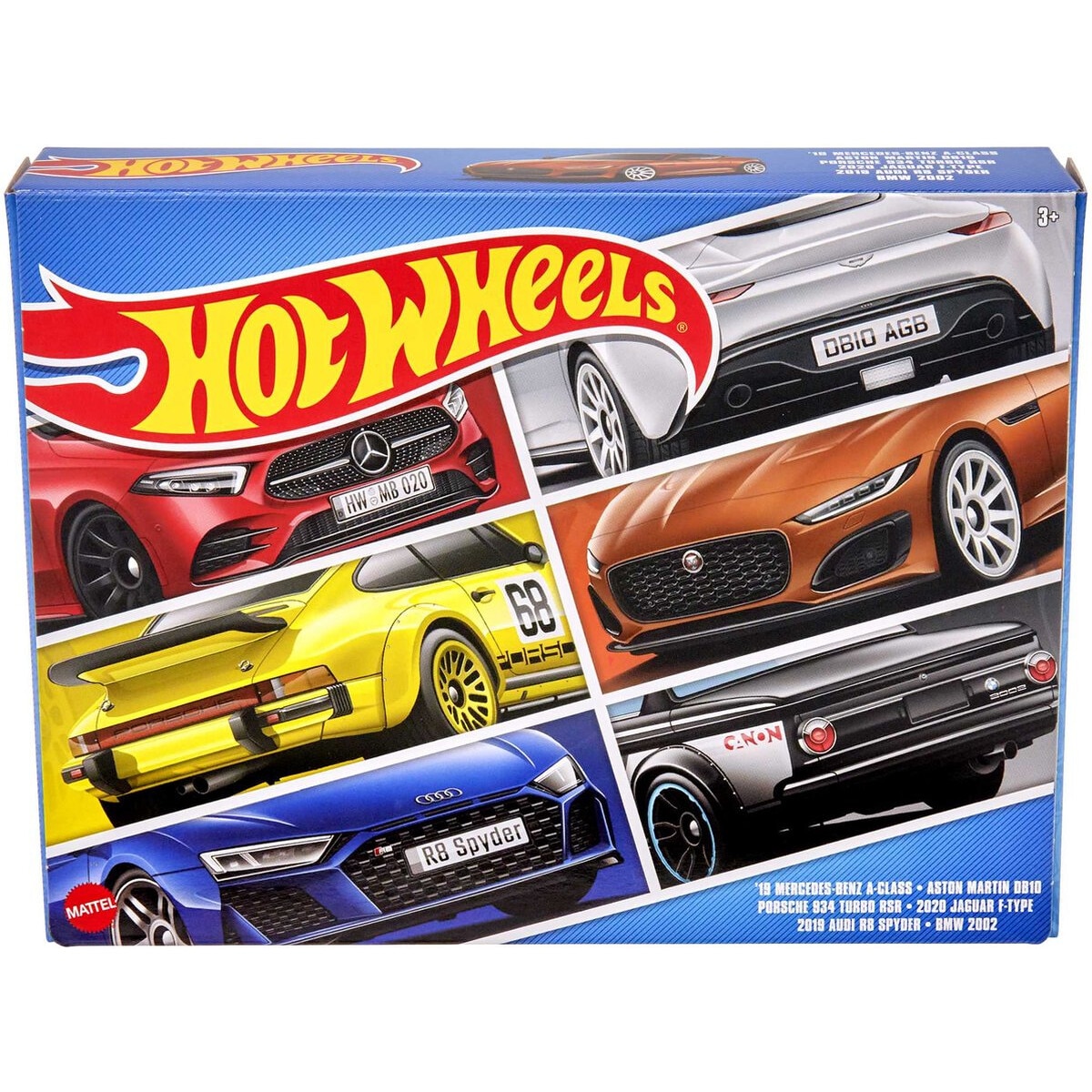 Set 6 masinute metalice Hot Wheels European Car Culture, 1:64