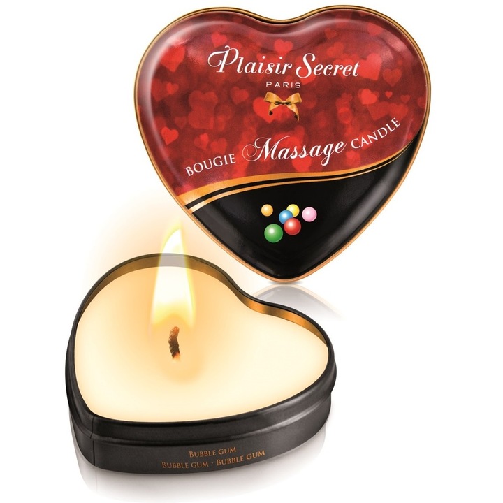 Masszázs gyertya, Plaisir secret, rágógumi, 35ml