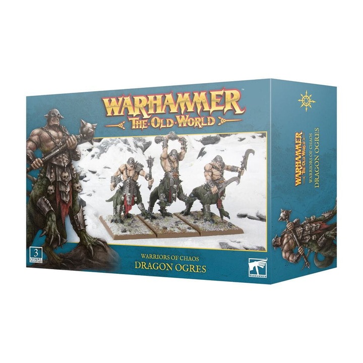 Warhammer The Old World, Dragon Ogres játék kiegészítő, Games Workshop, 73 darab, szürke