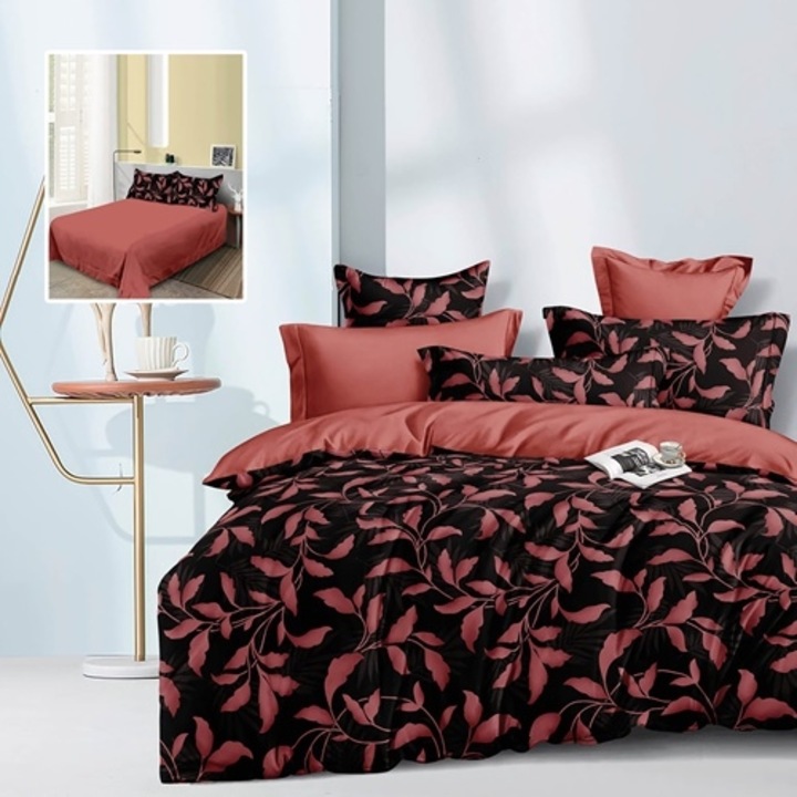 Lenjerie de pat Finet, 6 piese, pentru pat dublu, Pucioasa, Multicolor, RA556