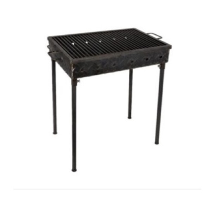 Gratar cu picioare, 40 x 30 x 50 x 1, 5 mm, otel rezistent la uzura