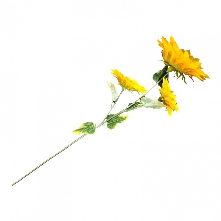 Flori artificiale, floarea soarelui, 100 cm, galben