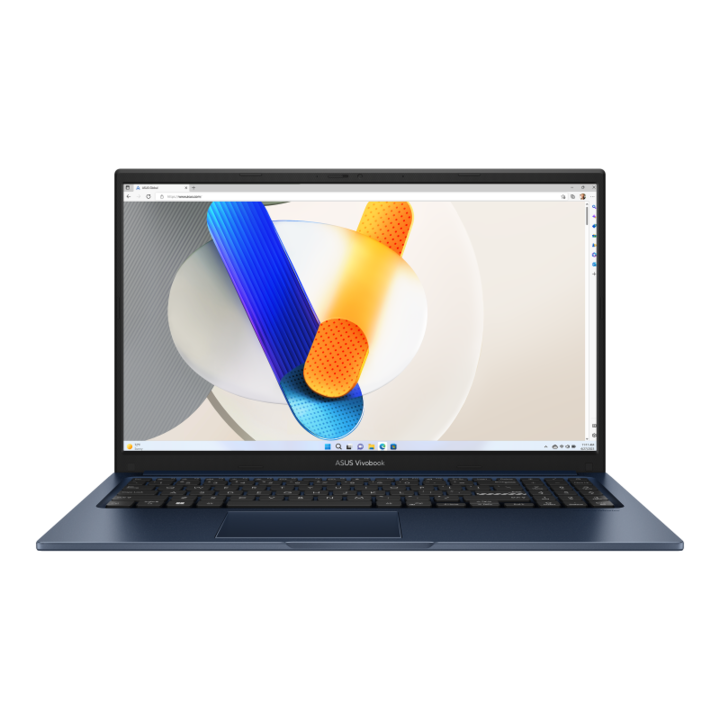 Лаптоп ASUS Vivobook 15 X1504VA-NJ1144, Windows 11 Pro, X1504VA-NJ1144, Windows 11 Pro, 15.6", Intel Core i3-1315U (6-ядрен), Intel Iris Xe Graphics, 16GB (8GB onboard + 8GB) DDR4, Син