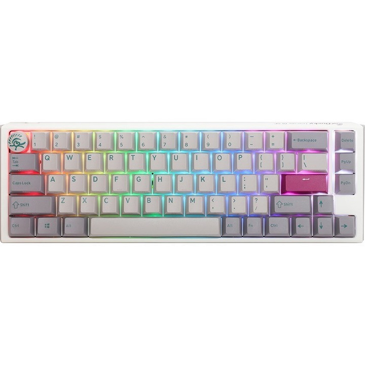 Механична игрална клавиатура Ducky One 3, сива, RGB LED, 335x110x40mm