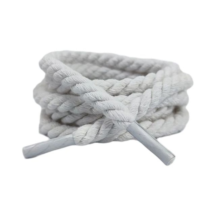 Усукана въжена дантела 6мм 140см бяла