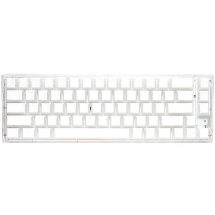 Механична клавиатура Ducky One 3 Aura, RGB LED, бяла, 335x110x40mm