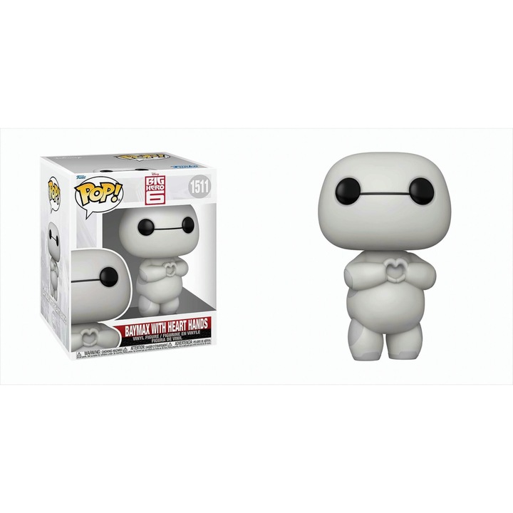 Фигурка Funko POP Super-Герой 6, Baymax с ръце във формата на сърце, 15см