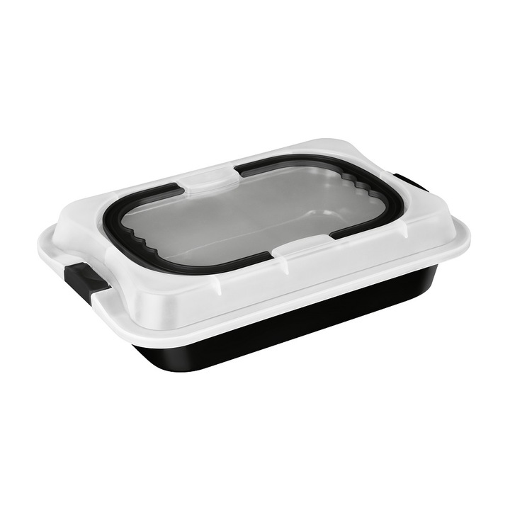 Tálca fedővel, Berlinger Haus, BH8641, matt fekete