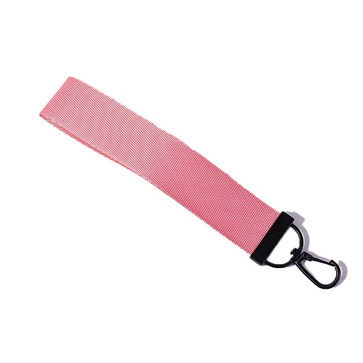 Egyszínű kulcstartó, minimalista design, strapabíró anyag, 10x2cm