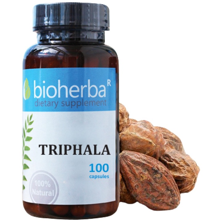Supliment alimentar Bioherba Triphala, 100 capsule