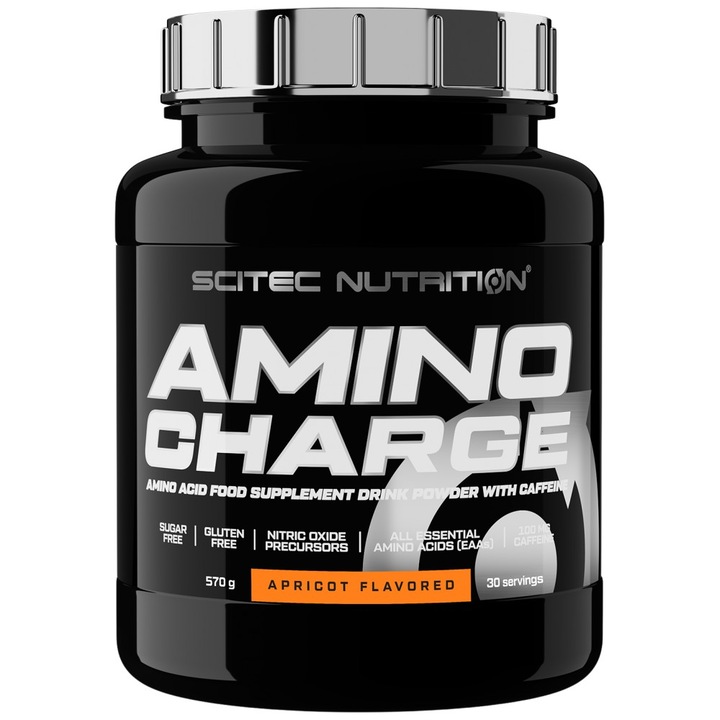 Хранителна добавка SCITEC Nutrition Amino Charge, Кайсия, 570 грама