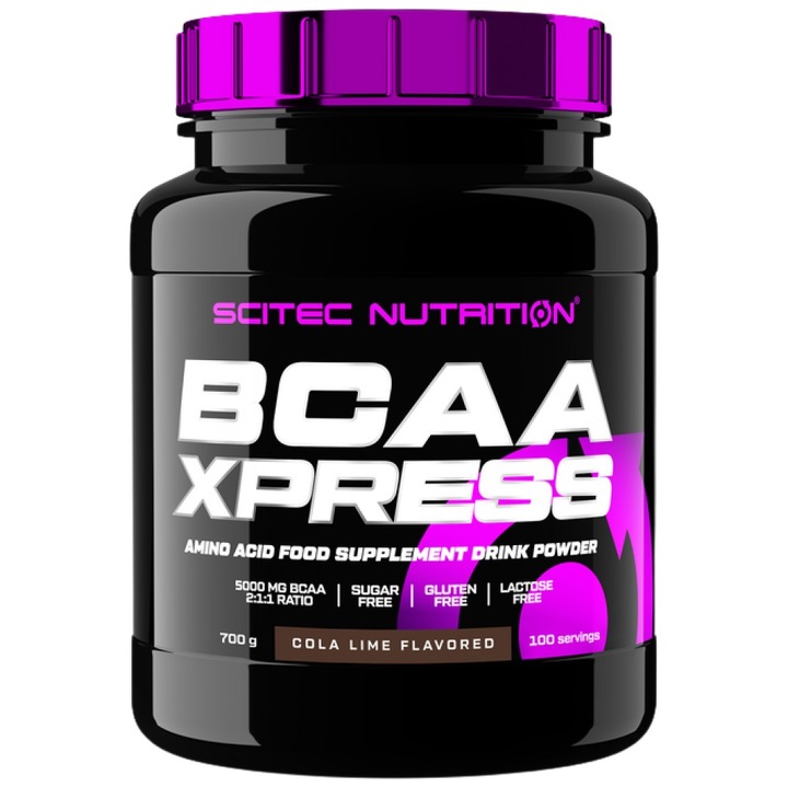 Supliment alimentar SCITEC Nutrition BCAA Xpress / Aromat, Cola cu lime, 700 grame