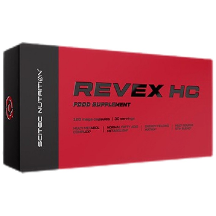 Хранителна добавка SCITEC Nutrition REVEX HC, 120 капсули