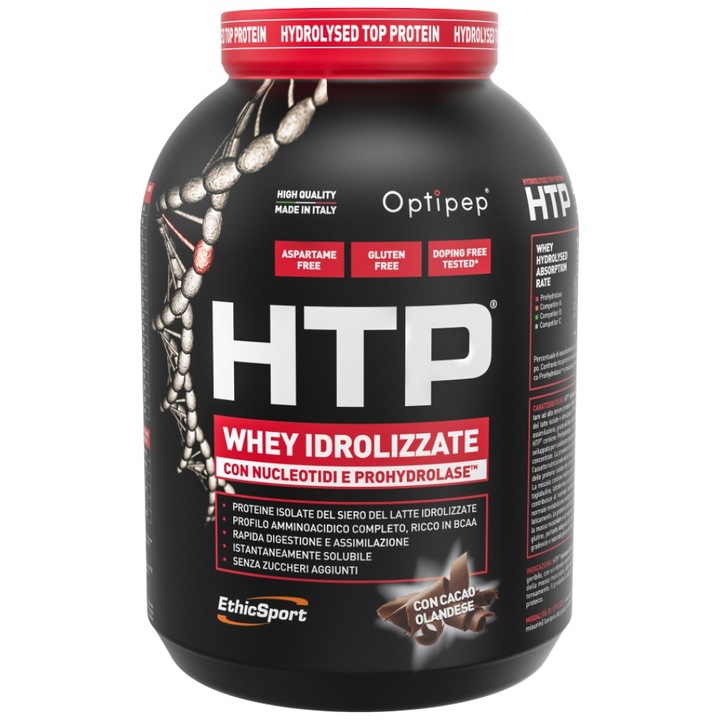 Supliment alimentar EthicSport HTP Zer Hidrolizat cu Nucleotide si ProHydrolase, Cacao, 1950 grame